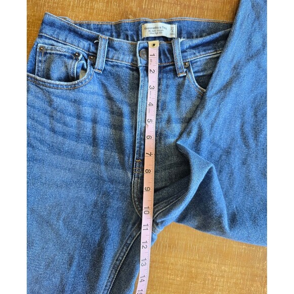 Abercrombie and Fitch ankle straight high rise denim jeans women's size 27 - Picture 7 of 8